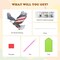 Independence Day Bald Eagle Hanging Diamond Art Kits for Adults, 4th of July Special Shaped Crystal Diamond Painting Kit, DIY Double-Sided Pattern Gem Art Kit for Home Wall Decor 8.3x8.3inch